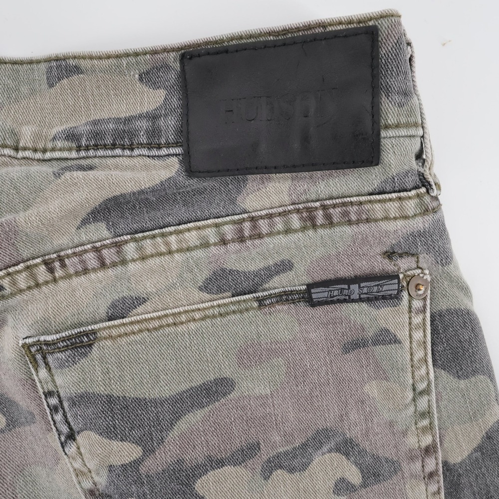 Hudson Camouflage Slim Straight Jeans Mens 31x33
